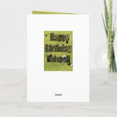 ローンボウルハラポジ誕生日カード カード (裏面)