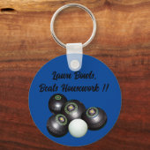 ローンボウルビートハウスワーおもしろいク,キーリング キーホルダー (正面)