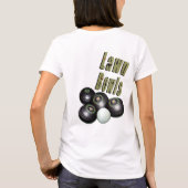 ローンボウル写真ロゴとボウル Tシャツ (裏面)