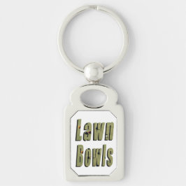 ローンボウル写真ロゴ、 キーホルダー