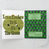 ローンボウル未来チャンピオン誕生日カード カード (内部)