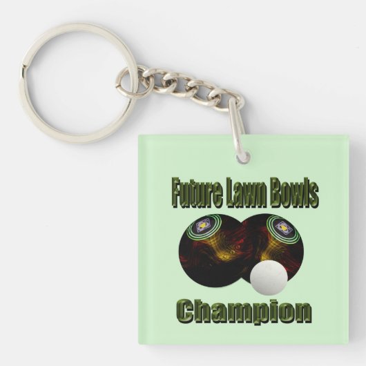 ローンボウル未来チャンピオン。 キーホルダー (正面)