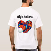 ローンボウル高ローラー、メンズTシャツ Tシャツ (裏面)