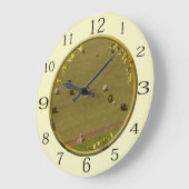 ローンボウル2024黄金コイン ラージ壁時計 (傾斜)