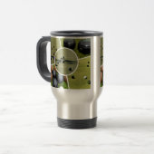 ローンボウル5つの写真フォトコラージュ、タンブラー トラベルマグ (正面左)