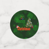 ローンボウル、クリスマステーブル紙吹雪 コンフェッティ (スモール正面)