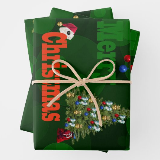 ローンボウル、クリスマス紙セット ラッピングペーパーシート (インサイチュ)