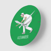 ローンボウル ラウンド壁時計 (傾斜)