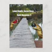 ローンボウルAustralia Split Occurs、ポストカード ポストカード (正面)
