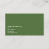 ローンモア付きガーデナー | 造園 名刺 (裏面)