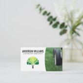 ローンモア | ツリーのロゴ 名刺 (スタンド正面)