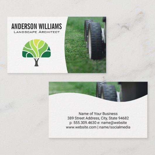 ローンモア | ツリーのロゴ 名刺 (正面/裏面)