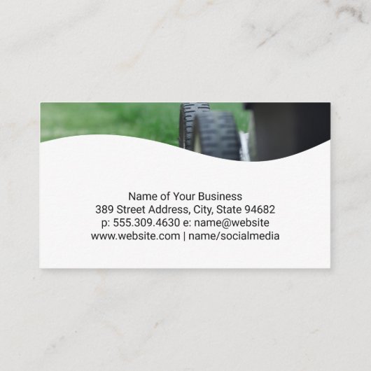 ローンモア | 様式化されたツリーロゴ 名刺 (裏面)