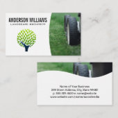 ローンモア | 様式化されたツリーロゴ 名刺 (正面/裏面)