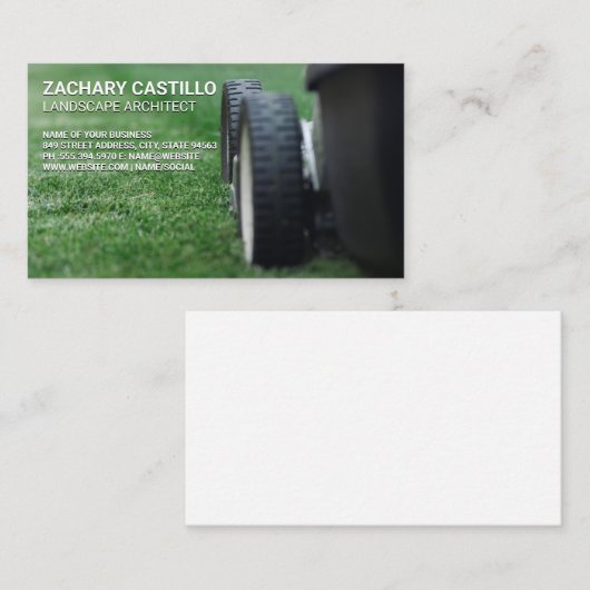 ローンモア | 生刈り草 名刺 (正面/裏面)