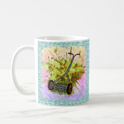 ローンモーアパパカスタムマグ コーヒーマグカップ (左)