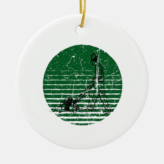 ローンモーアレトロ セラミックオーナメント (正面)