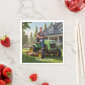 ローンモーワーマン誕生日 スタンダードカクテルナプキン (インサイチュ)