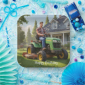 ローンモーワーマン誕生日 ペーパープレート (パーティー)