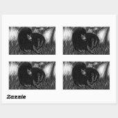 ローンライオン 長方形シール (シート)