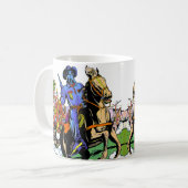 ローンライダーとApacheヴィンテージ漫画 コーヒーマグカップ (正面左)