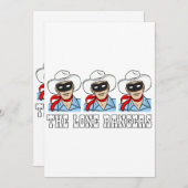 ローンレンジャーズ 招待状 (正面/裏面)