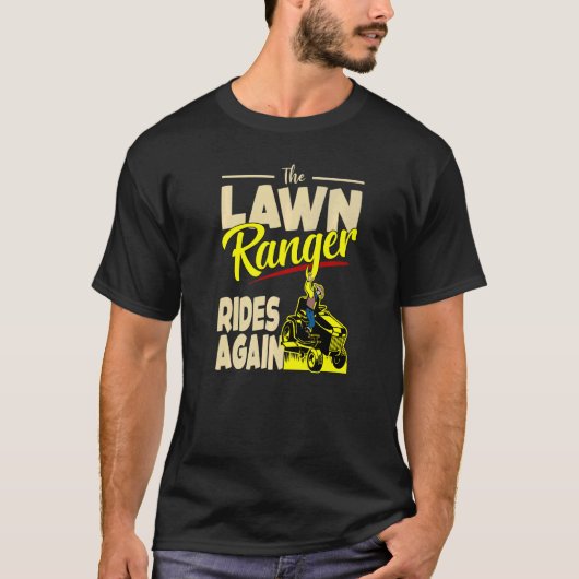 ローンレンジャートラクターモーワートリマー農家風景 Tシャツ (正面)