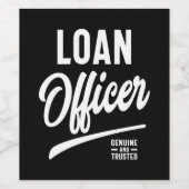 ローン担当者役職ギフト ワインラベル (シングルラベル)