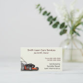 ローン気に造園サービス名刺 名刺 (スタンド正面)