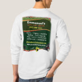 ローン気に造園長袖Tシャツ Tシャツ (裏面)