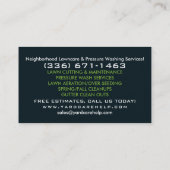 ローン気に&プレッシャーウォッシュカスタム名刺 名刺 (裏面)