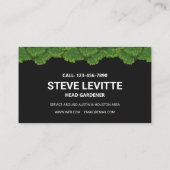 ローン気に&造園プロフェッショナルサービスブラック 名刺 (裏面)