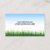 ローン気に&造園プロフェッショナル 名刺 (裏面)