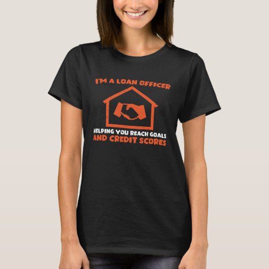 ローン素晴らしオフィサー実在アパレル不動産クレジット Tシャツ (正面)