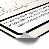 ローン署名エージェント：署名の方法、署名の例 ポスター (角)