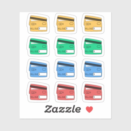 ローン返済 クレジットカード 支払いリマインダー プランナー シール (シート)