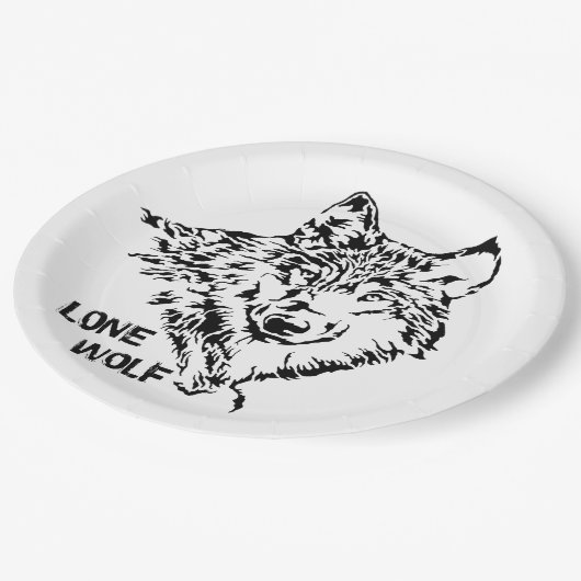 『ローン・ウルフ・スケッチ』 ペーパープレート (アングル)