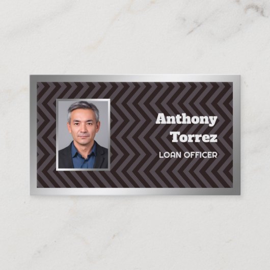 ローン・オフィサーカスタムの写真 名刺 (正面)