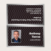 ローン・オフィサーカスタムの写真 名刺 (外部フラット)