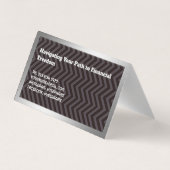 ローン・オフィサーカスタムの写真 名刺 (裏面)