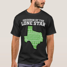 ローン・スターのグリッドアイアン - ダラスフットボール Tシャツ