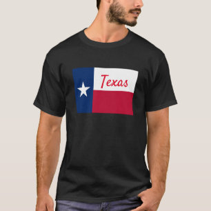 ローン·スター·州·テキサス州·フラグ黒のTシャツ Tシャツ