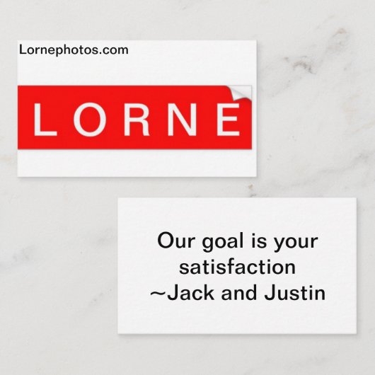 ローン・ビジネス・カード 名刺 (正面/裏面)