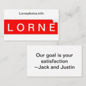 ローン・ビジネス・カード 名刺 (正面/裏面)