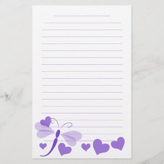 ローヴェリー・ドラゴンフライ 便箋 (正面)