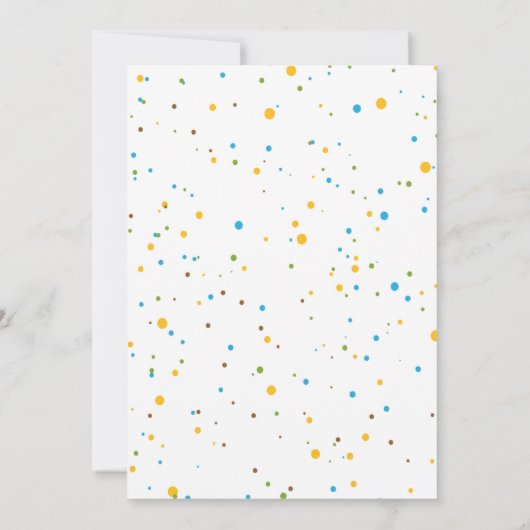 ローールディオナーズ誕生日招待状ボーイ 招待状 (裏面)