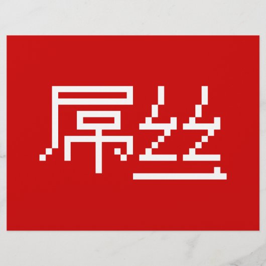 ロー中国のザー/ダイアオシ屌丝ハンジミーム チラシ (正面)