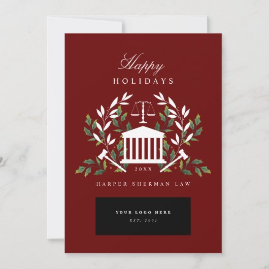 ロー企業のルファームのホリデーカード シーズンカード (正面)