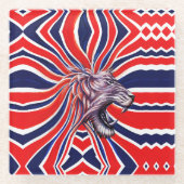 ロー威厳のあるル ガラスコースター (正面)