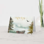 ロー素朴ボートクリスマス シーズンカード (正面)